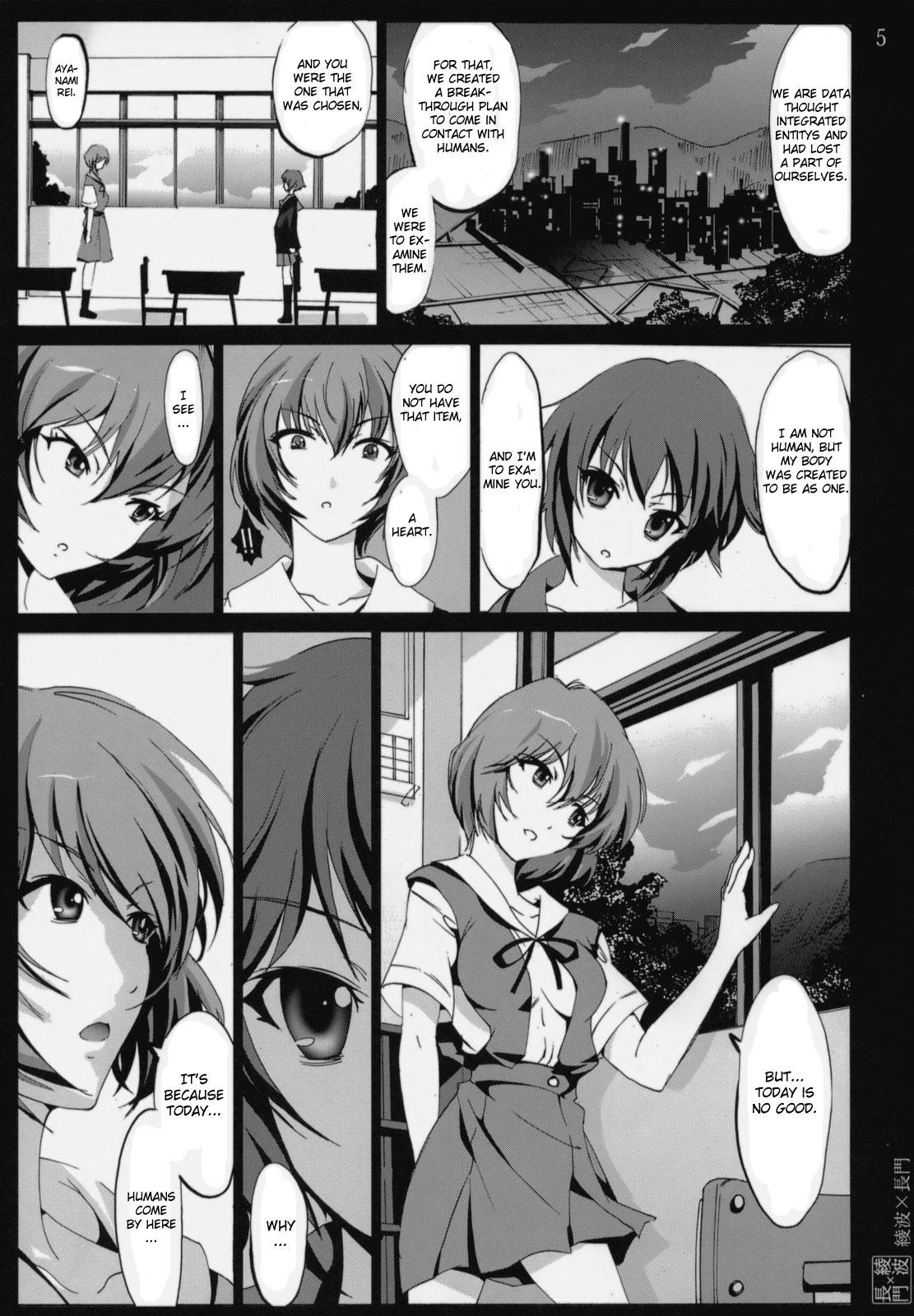 Curvy Ayanami X Nagato - Neon genesis evangelion The melancholy of haruhi suzumiya Behind - Page 4