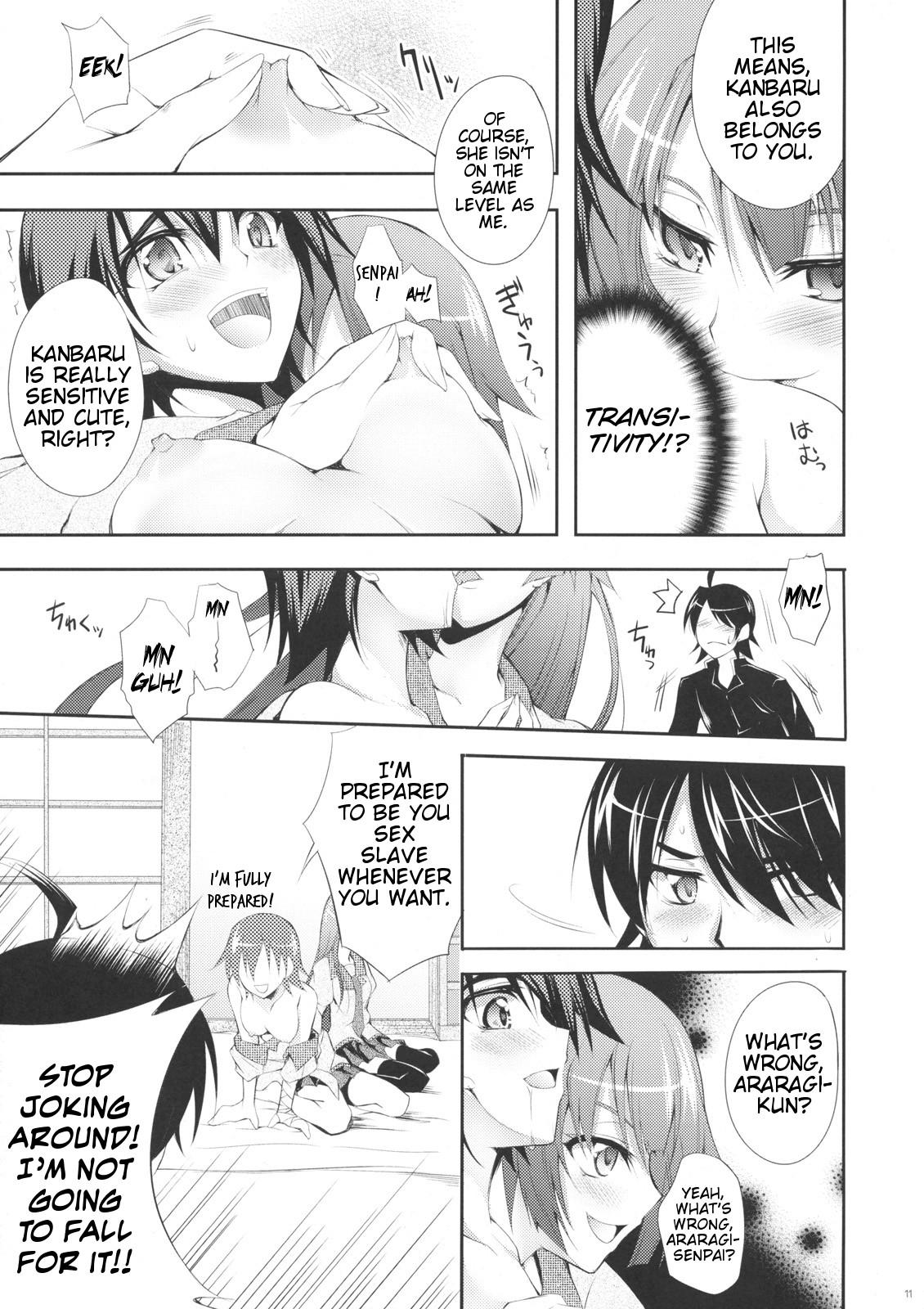 Guyonshemale Zaregotogatari - Bakemonogatari Fat Ass - Page 10