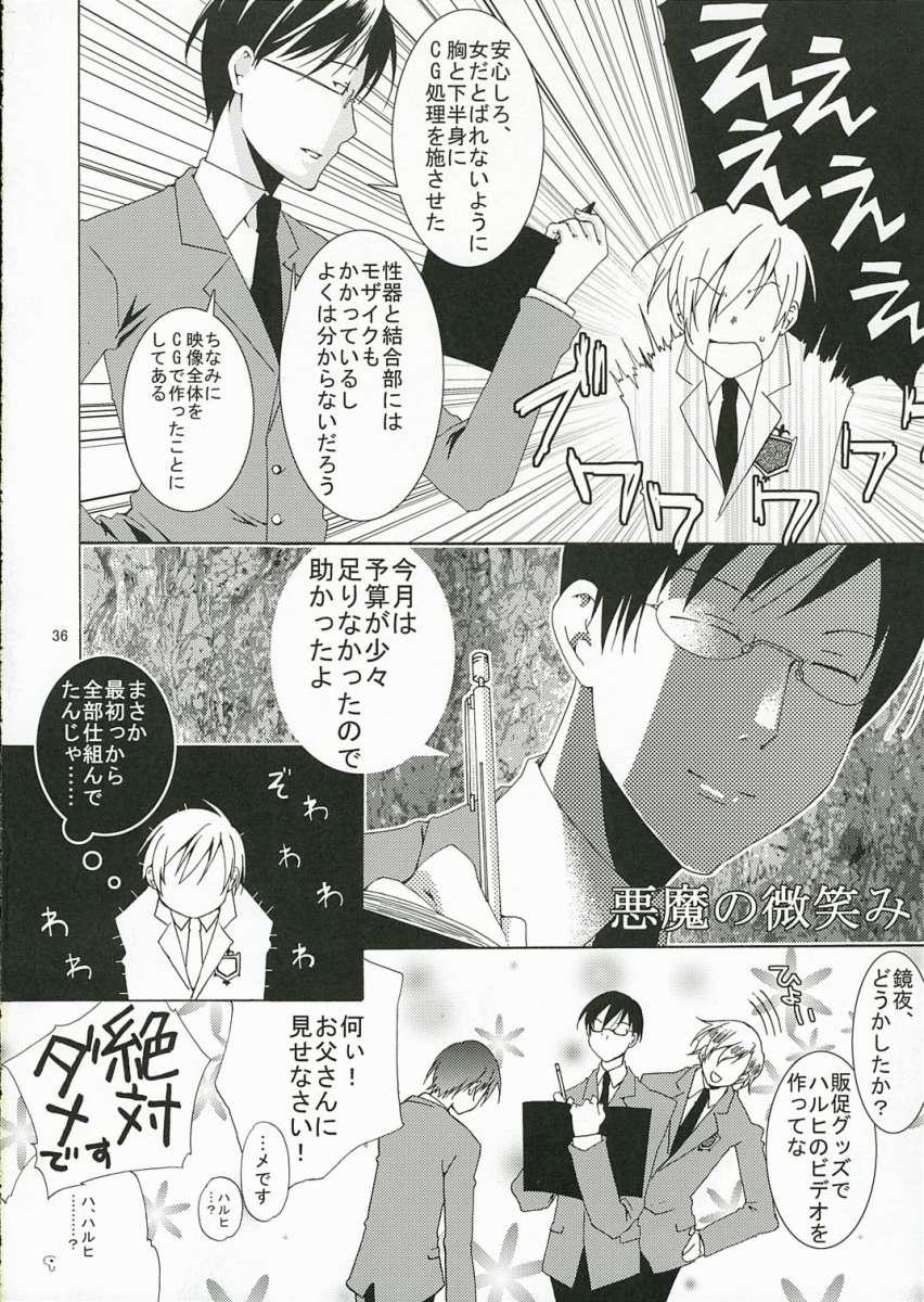 Hardcore Rough Sex (SC32) [Ichinichi Sanjou (Jinguu Kozueo)] Host-bu no Ohime-sama wa Warui Mahou Tsukai ni Damasareru (Ouran High School Host Club) - Ouran high school host club Perfect Pussy - Page 35