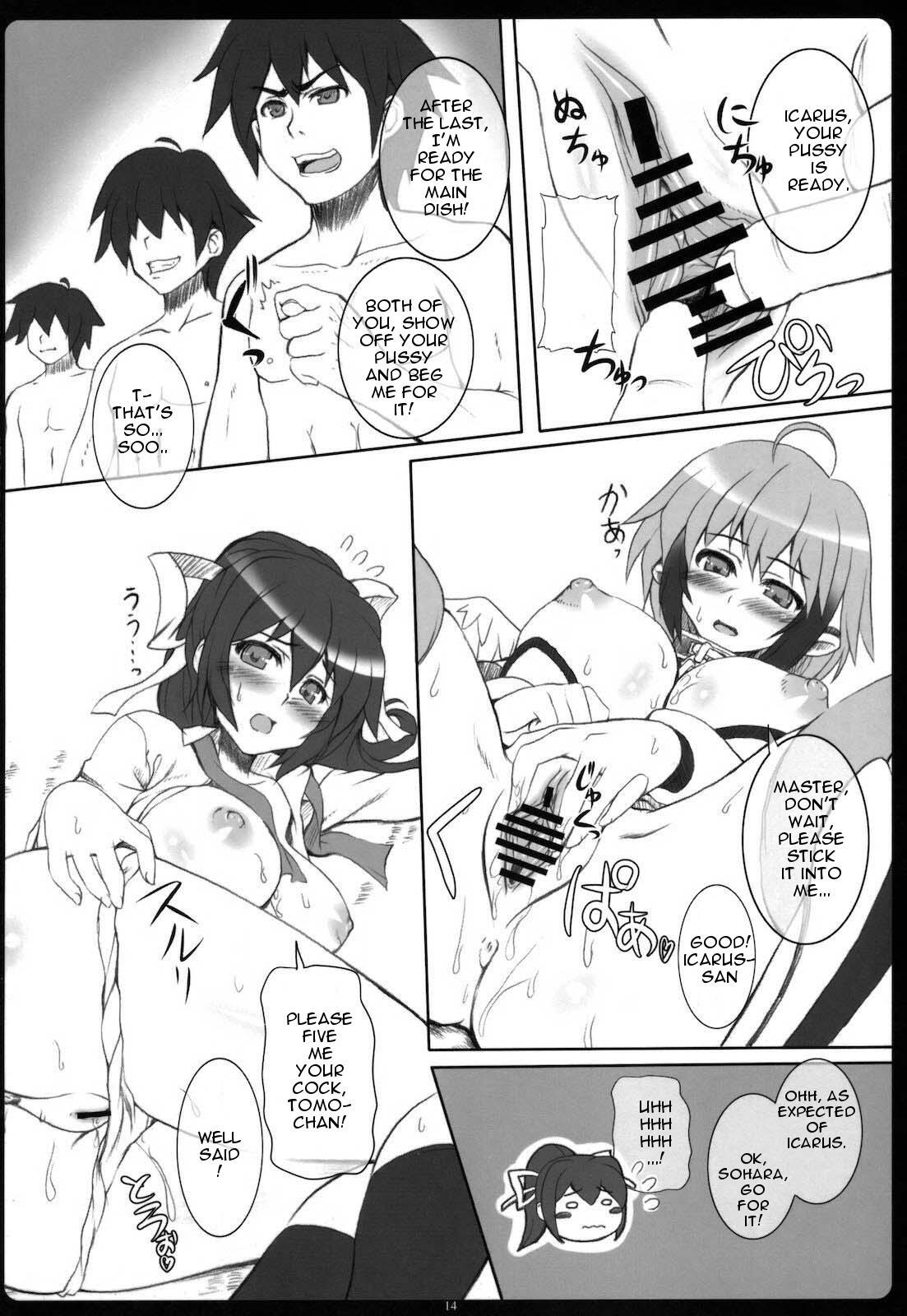 Clothed Sex Angel Bust - Sora no otoshimono Tongue - Page 13