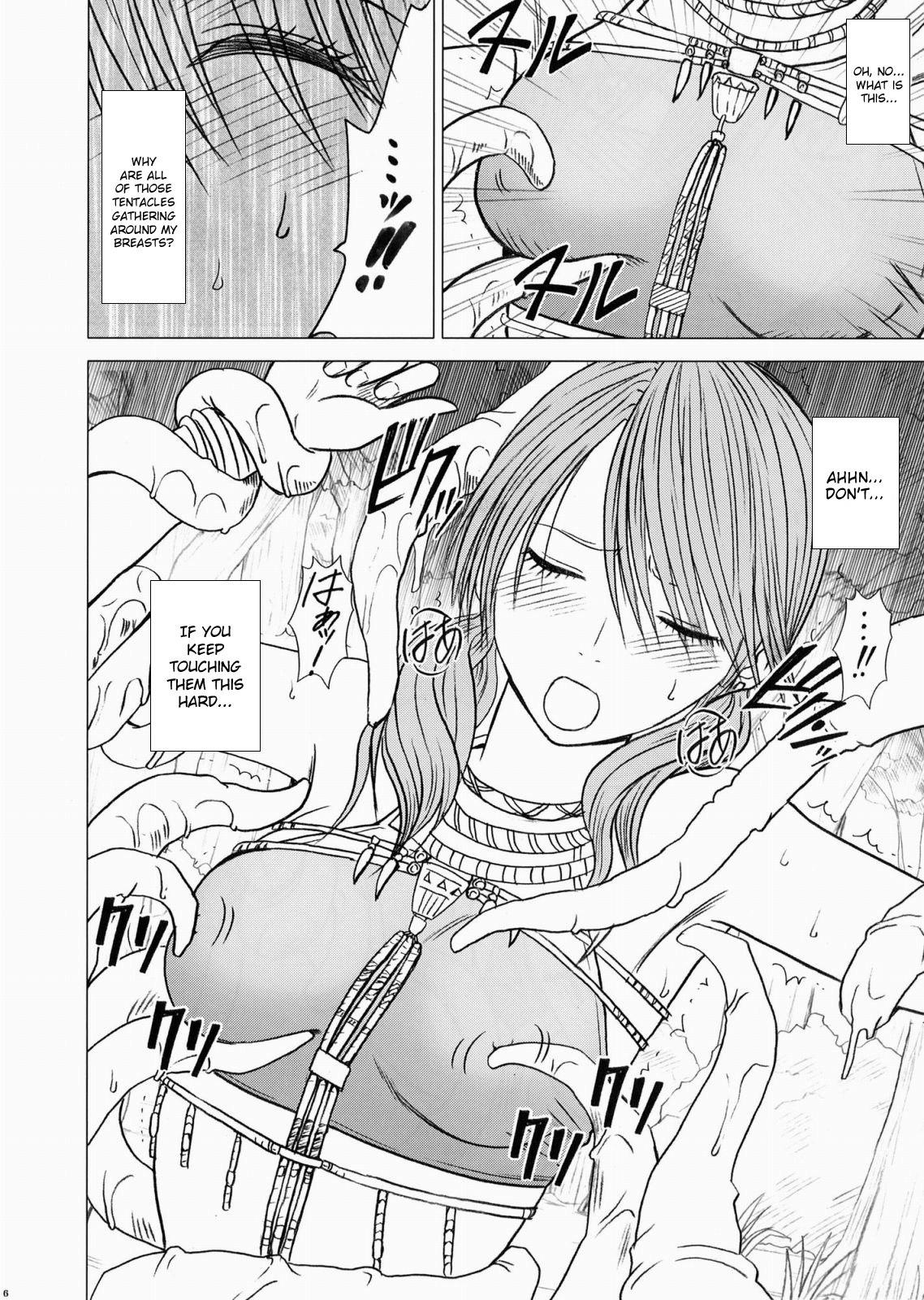 Teenage Girl Porn Watashi wa mou Nigerrarenai - Final fantasy xiii Groping - Page 7