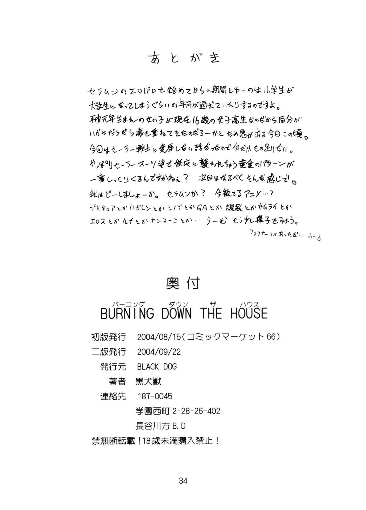 Burning Down the House 32