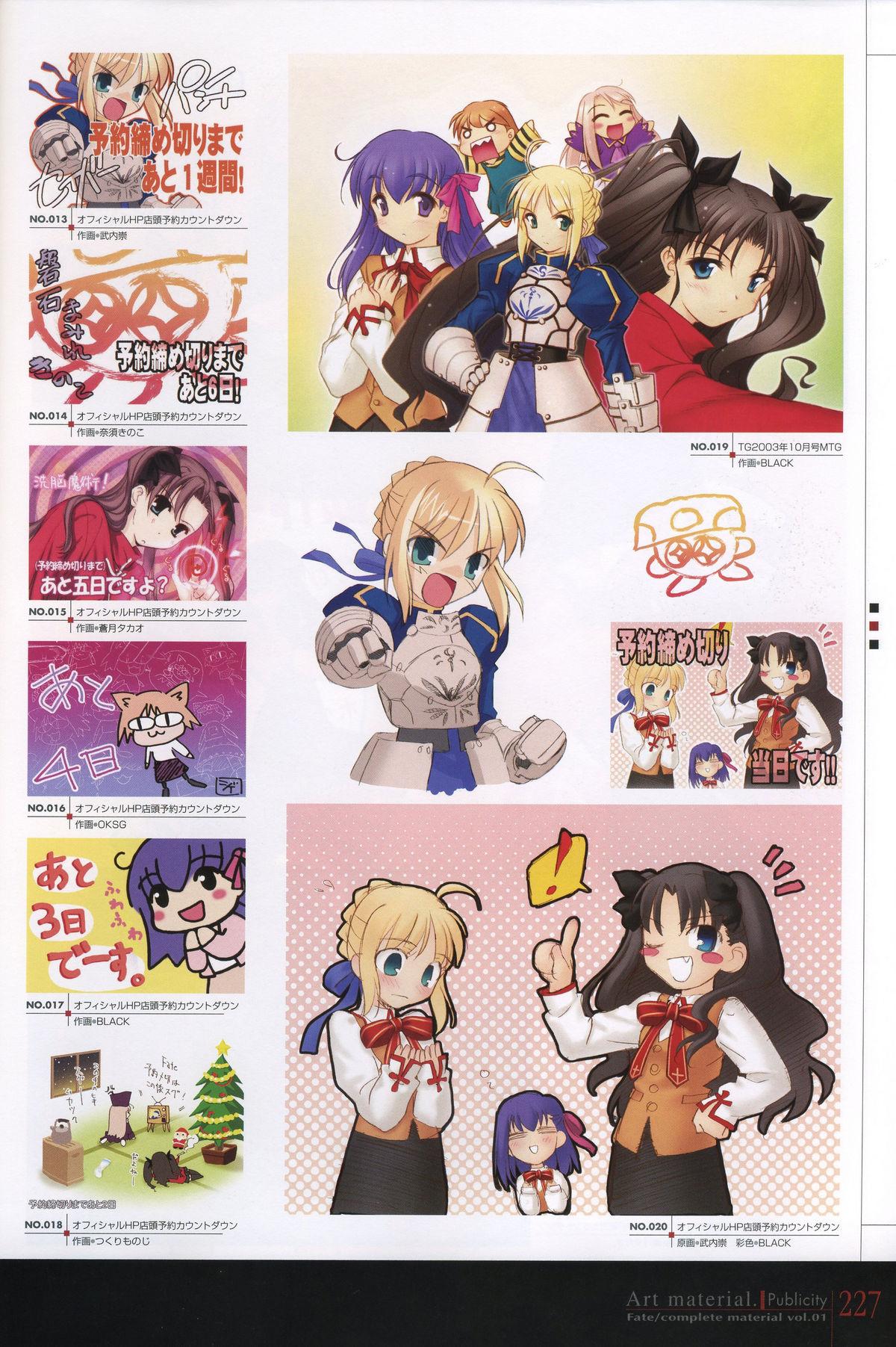 Fate/complete material I - Art material. 231