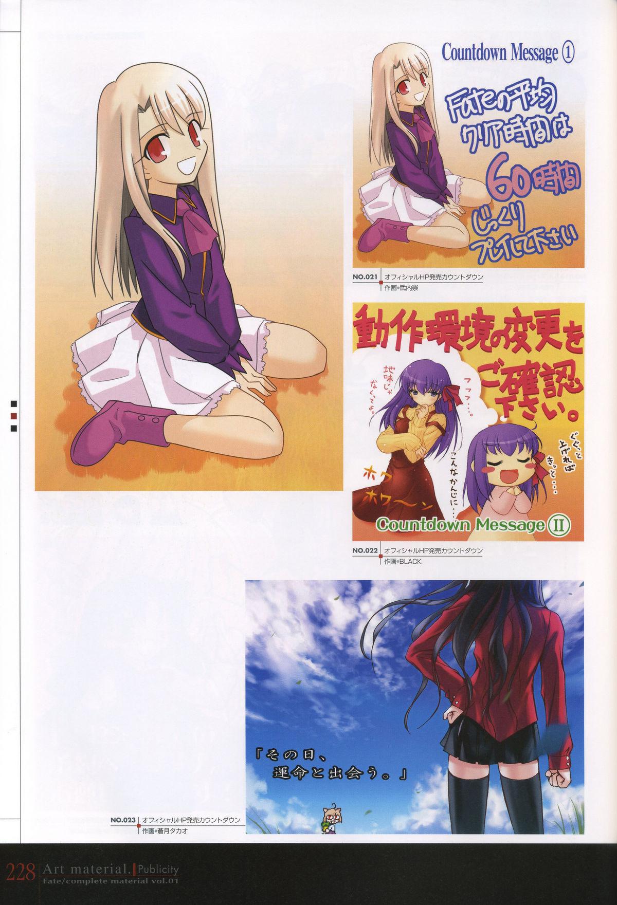 Fate/complete material I - Art material. 232