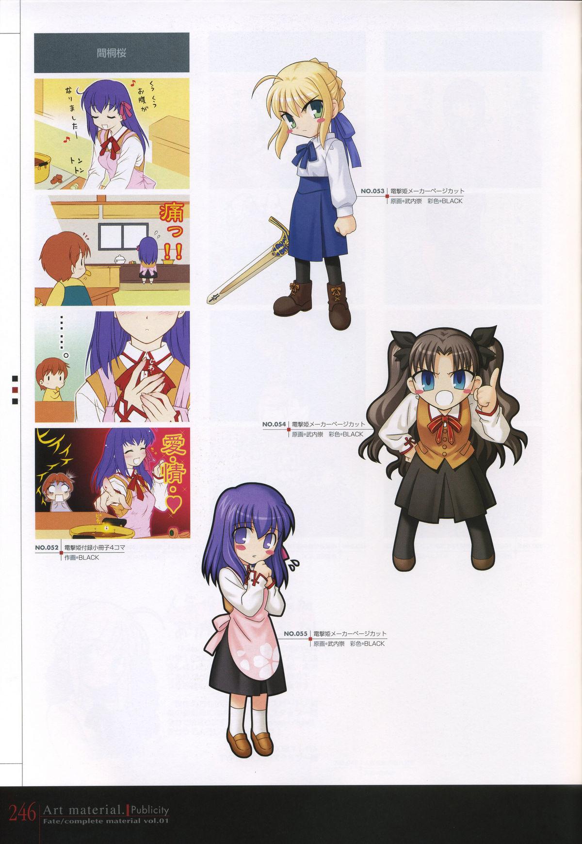 Fate/complete material I - Art material. 250