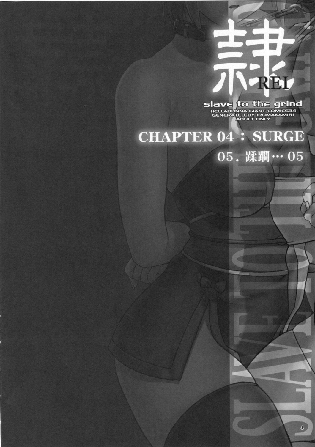(C72) [Hellabunna (Iruma Kamiri)] REI - slave to the grind - CHAPTER 04: SURGE (Dead or Alive) [English] 2