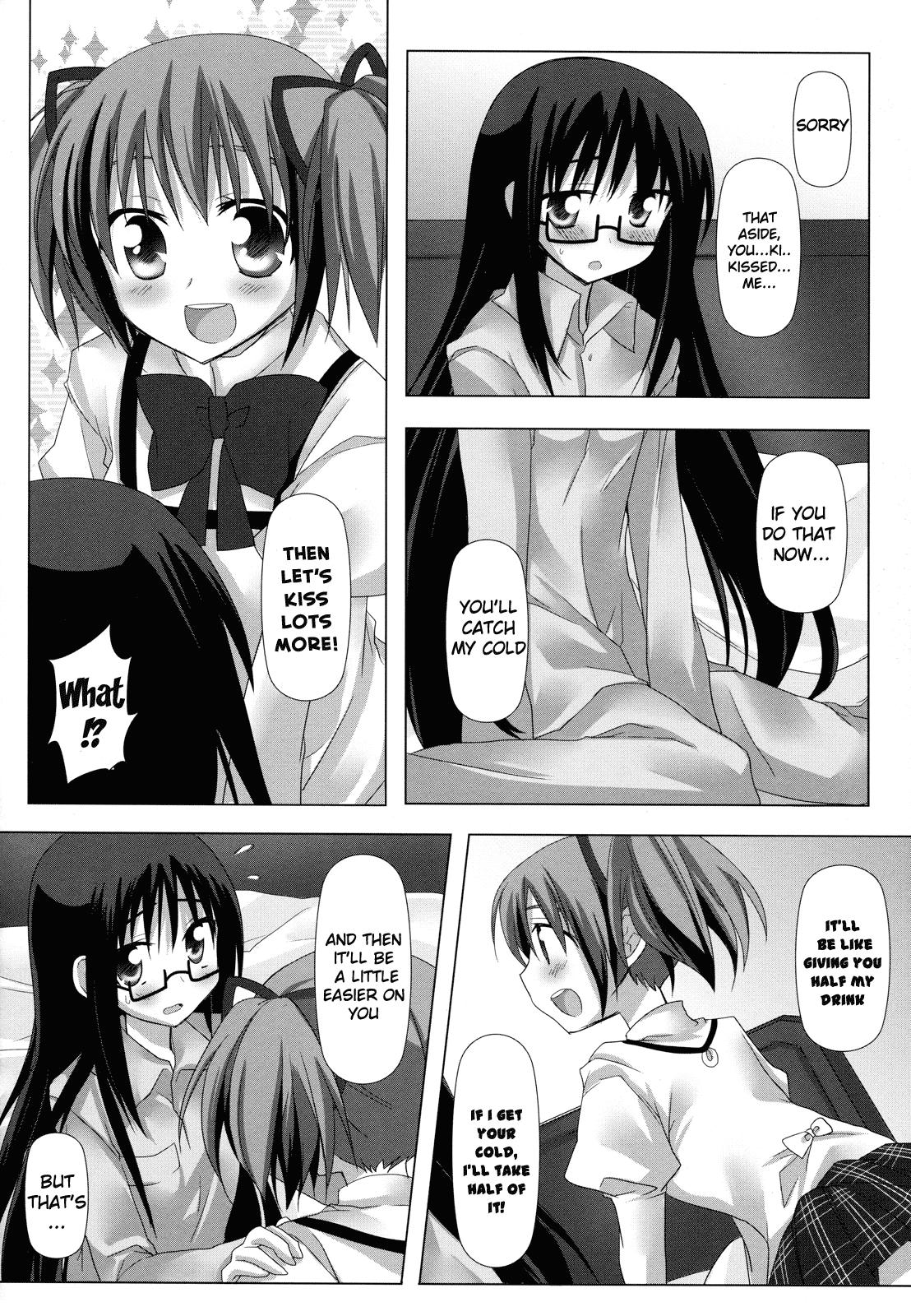 Hardcorend Binetsu Kiss | Feverish Kiss - Puella magi madoka magica Ass Lick - Page 9