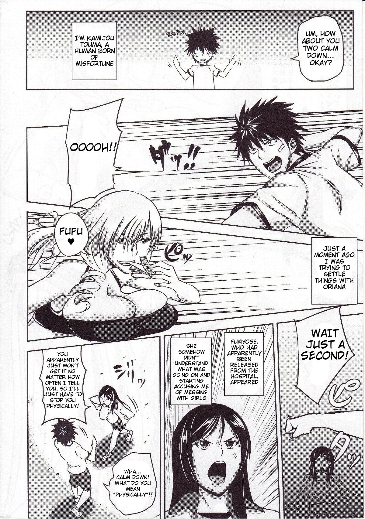 Argenta (COMIC1☆5) [Uruujima (Uruujima Call)] Kamijou-san to Ookina Oppai x8 | Kamijou-san And Eight Big Boobs (Toaru Majutsu no Index) [English] =Trigoris Translates= - Toaru majutsu no index Hardcore Porn - Page 4