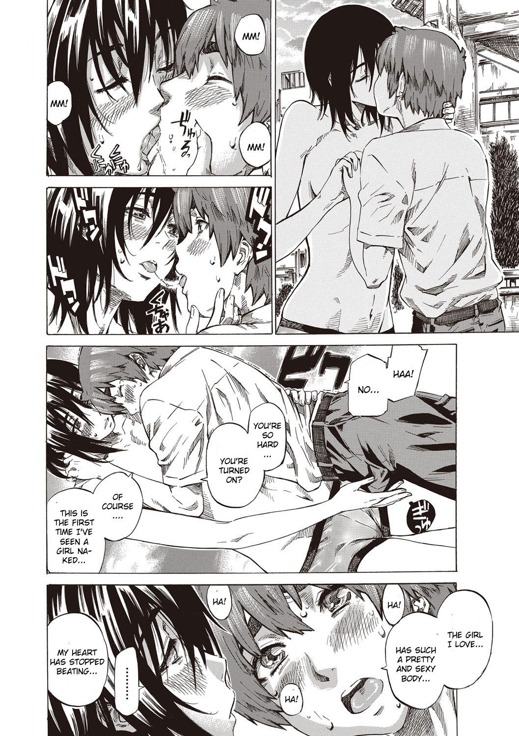 Gay Blowjob Boku to Kanojo no Hikakuteki Naisho no Nichijou Chapter 1 Class Room - Page 10