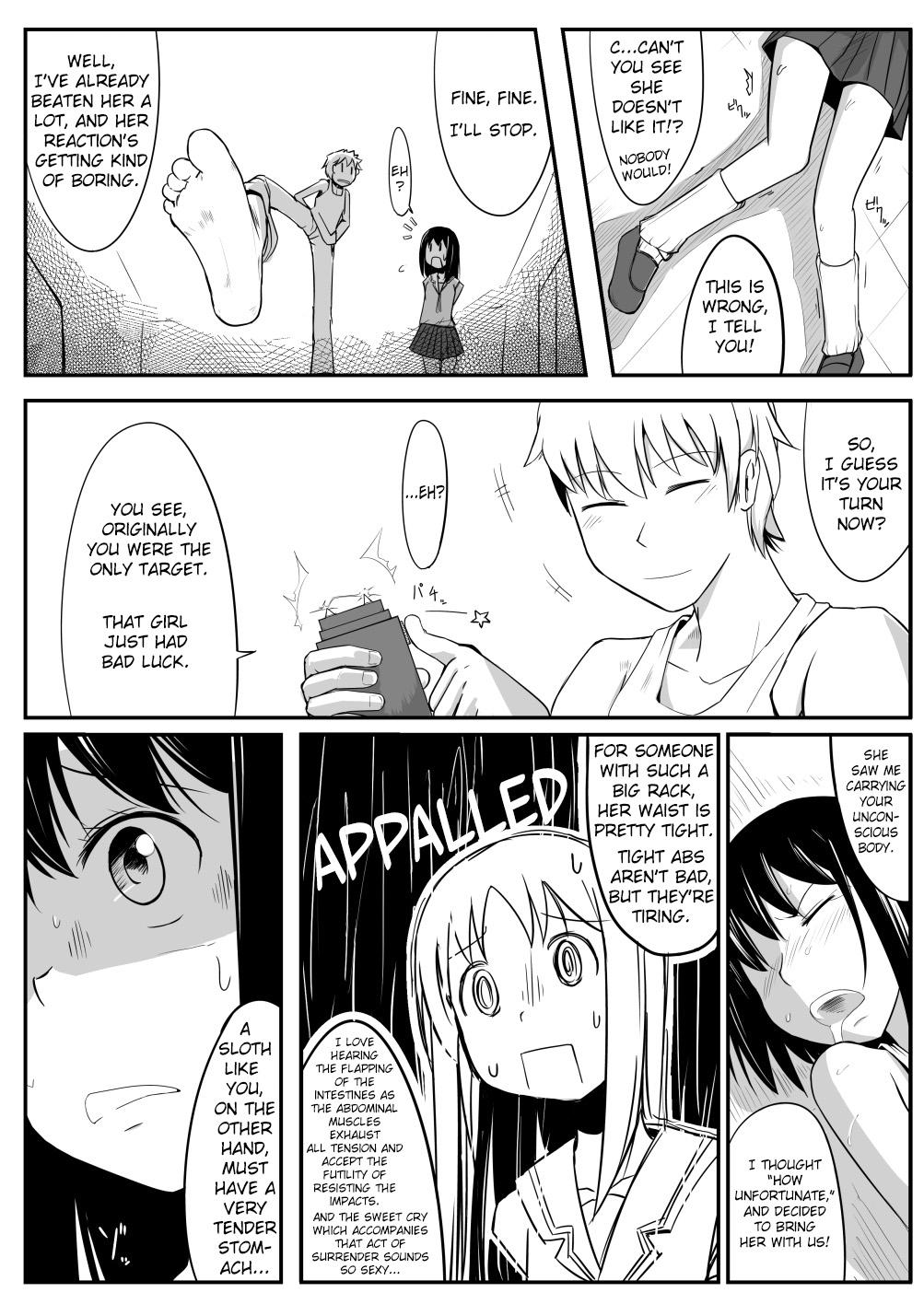 Gay 3some Manga About Viciously Beating Osaka’s Stomach - Azumanga daioh Tanga - Page 5