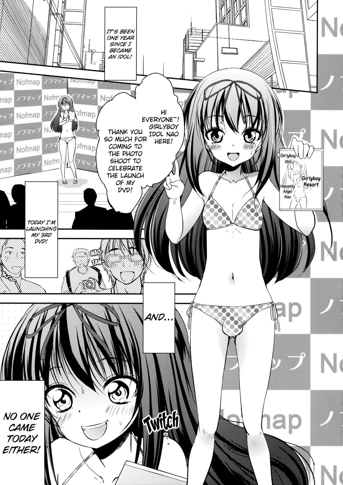 Hairy Otokonoko Idol Rankou Satsueikai | Girlyboy Idol's Promiscuous Photoshoot! Porno Amateur - Page 4