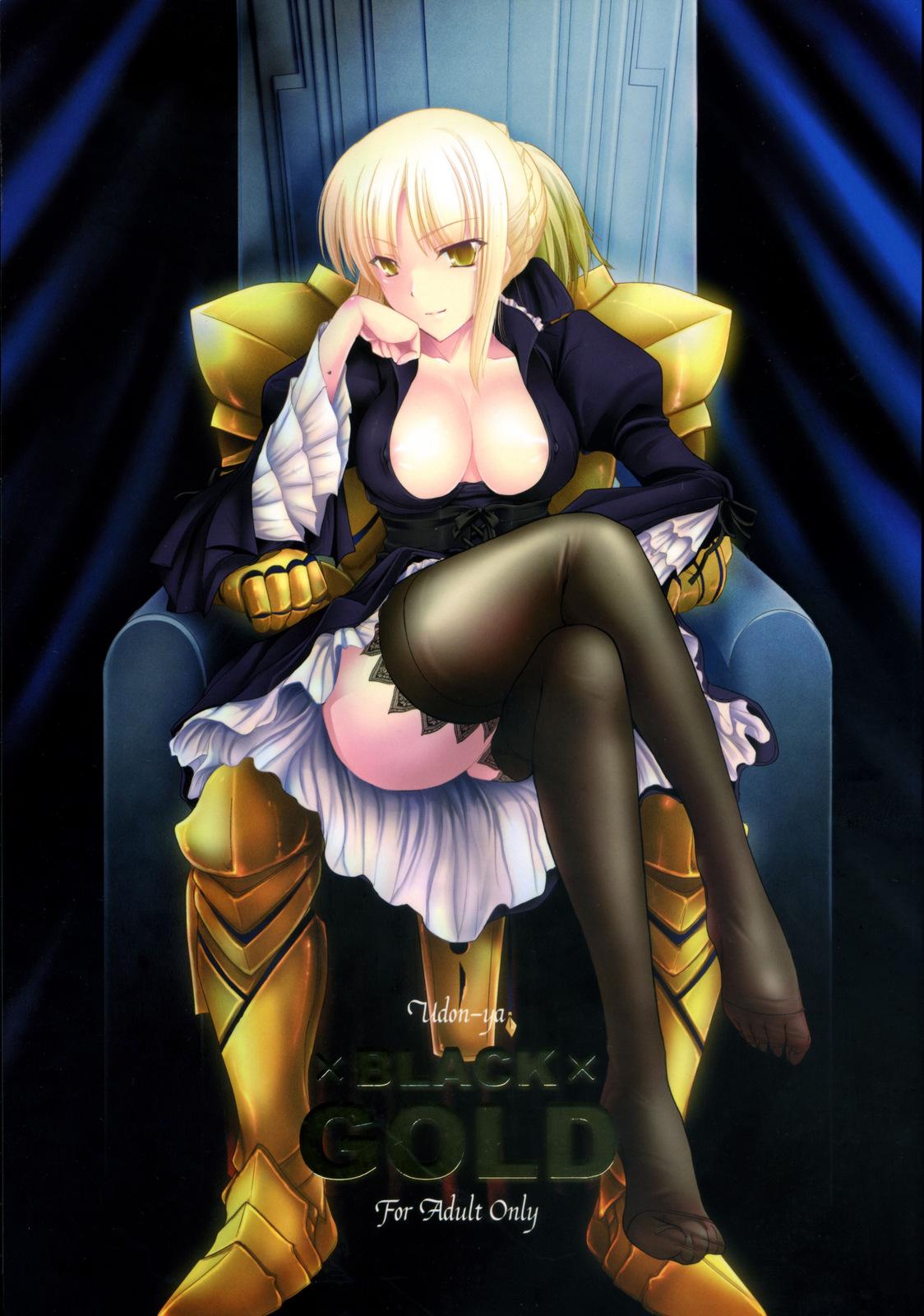 Big Boobs BLACKxGOLD - Fate stay night Fate hollow ataraxia Pigtails - Picture 1