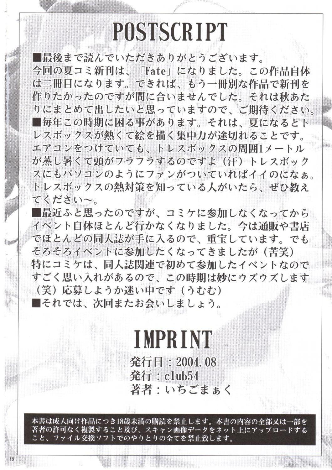 Fodendo Ryoujoku no Etsuraku no Rinkan - Fate stay night Asians - Page 17